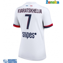 Paris Saint-Germain Khvicha Kvaratskhelia #7 Gostujuci Dres za Ženska 2025-26 Kratak Rukav